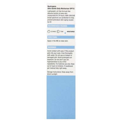 Neutrogena Ultra Gentle Moisturiser SPF15 100ml