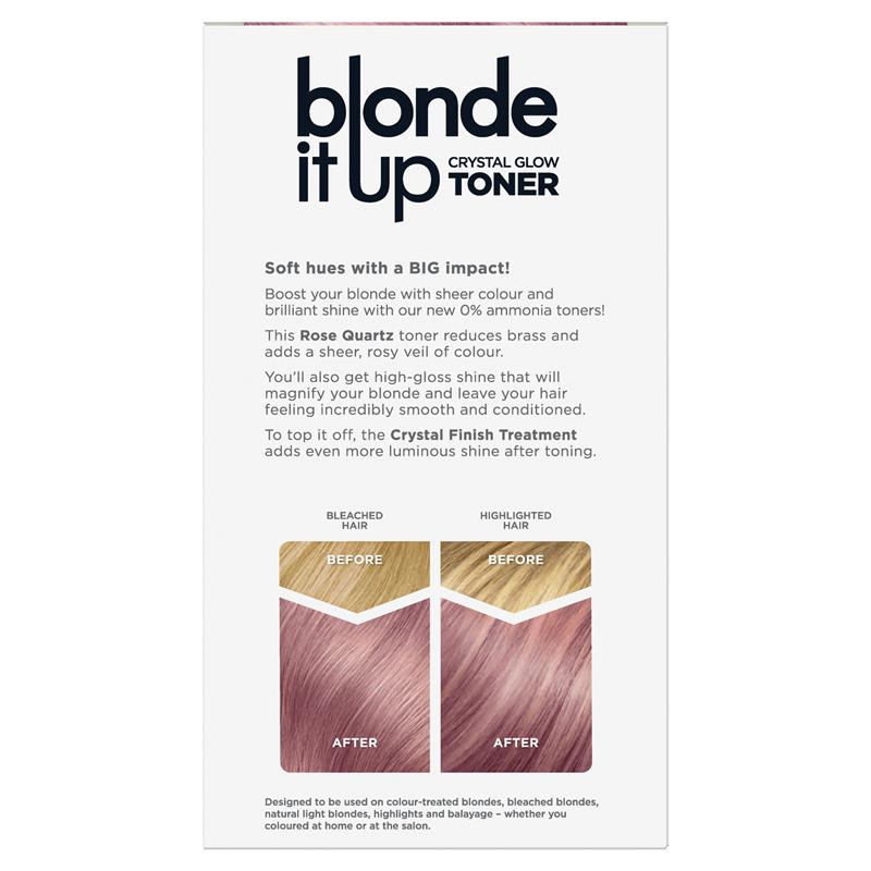 Clairol Blonde It Up Crystal Glow Semi Permanent Toner Rose Quartz