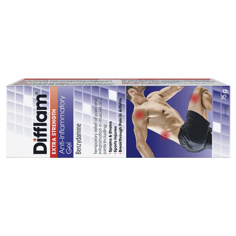 Difflam Extra Strength Anti-Inflammatory Gel 5% - 75g