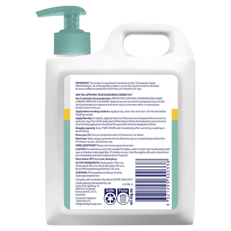 Cancer Council SPF 50+ Moisturising 1L