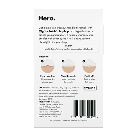 Hero Mighty Patch The Original 24 Pack - Overnight Pimple Treatment