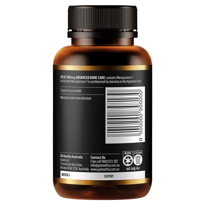 Go Healthy K2 180mcg Advanced Bone Care 30 Soft Capsules