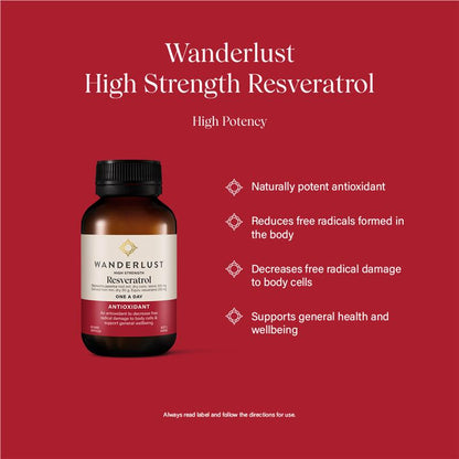 Wanderlust Resveratrol 60 Capsules