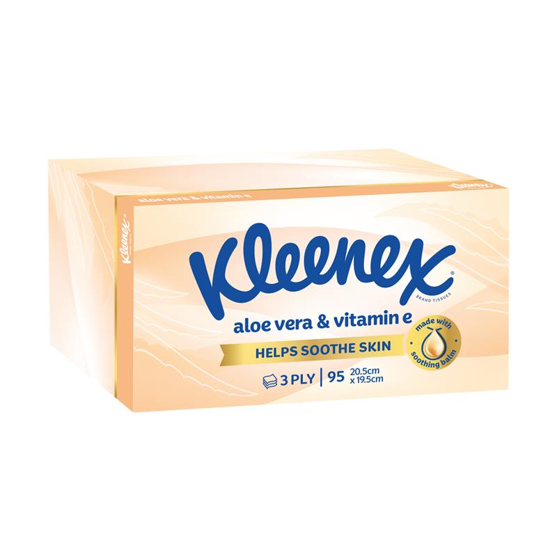 Kleenex Facial Tissues with Aloe Vera 95 Pack