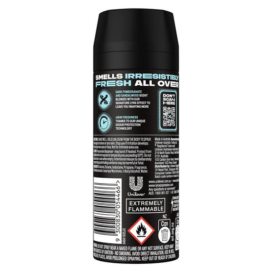 LYNX Anarchy Men’s Deodorant 165ml - 48H Protection, Pomegranate & Sandalwood