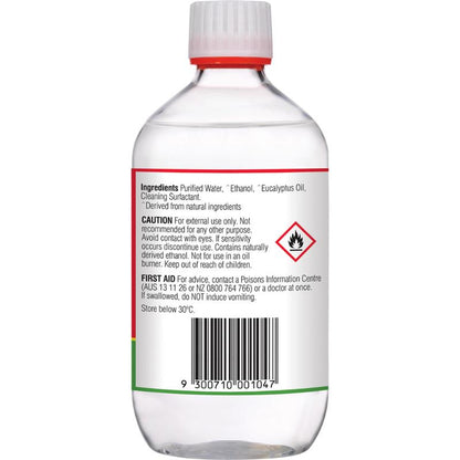 Bosisto's Eucalyptus Solution 500ml - Natural Cleaning Power