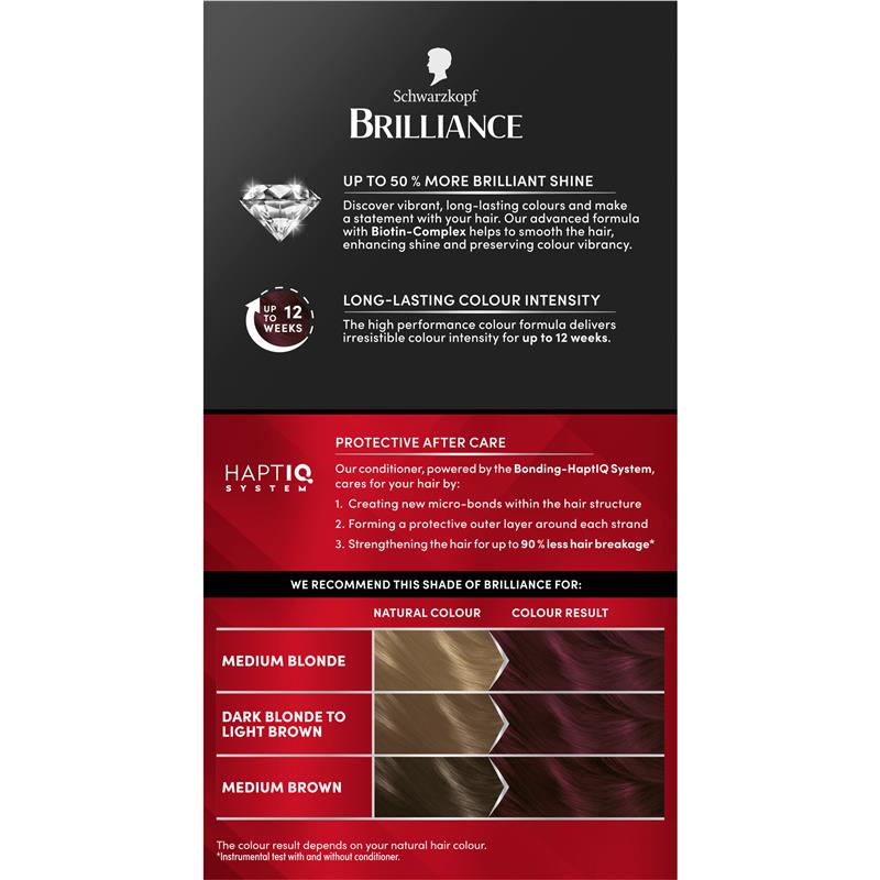 Schwarzkopf Brilliance 23 Burgundy Chic New