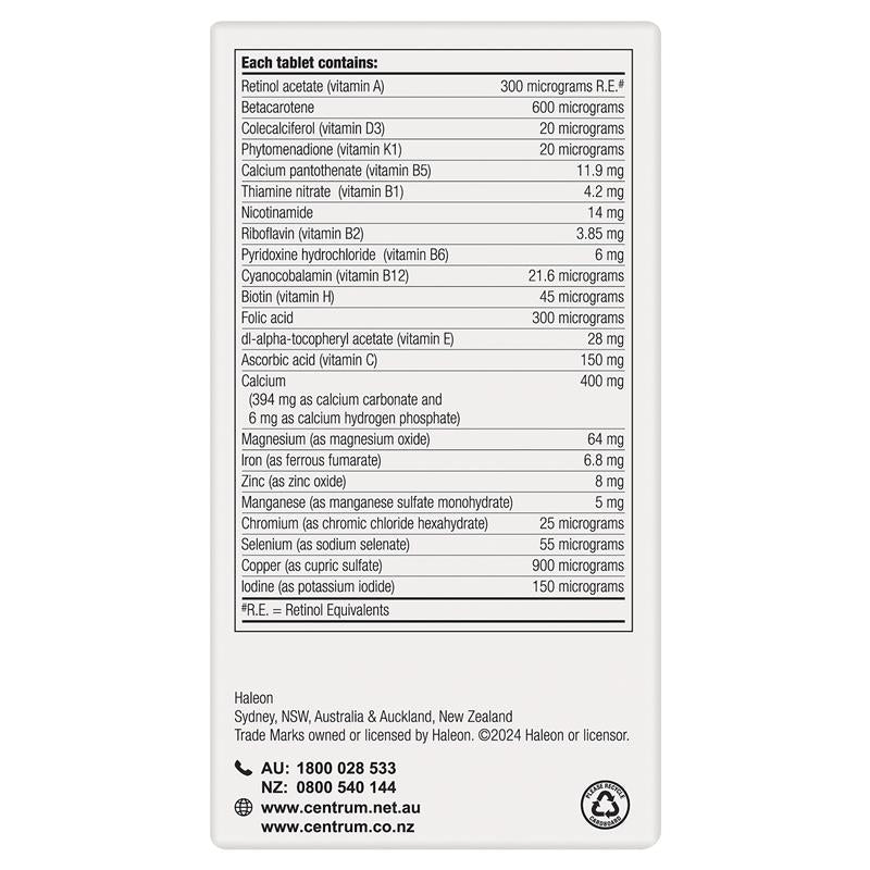 Centrum For Women 90 Tablets Exclusive Size