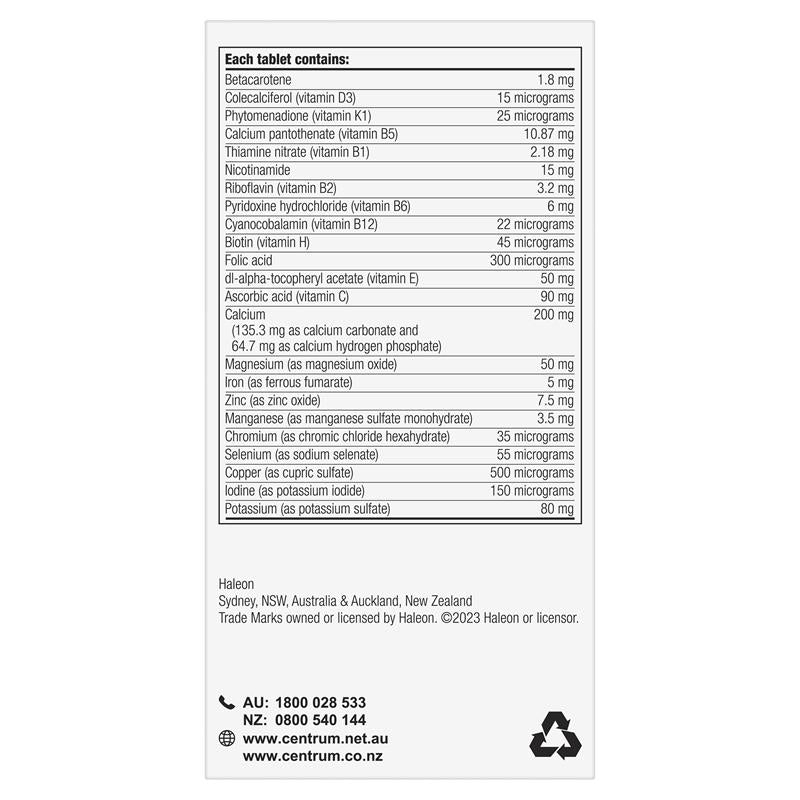 Centrum Advance 150 Tablets Exclusive Size