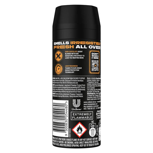 LYNX Dark Temptation Men's Deodorant Spray 165ml – 48hr Protection