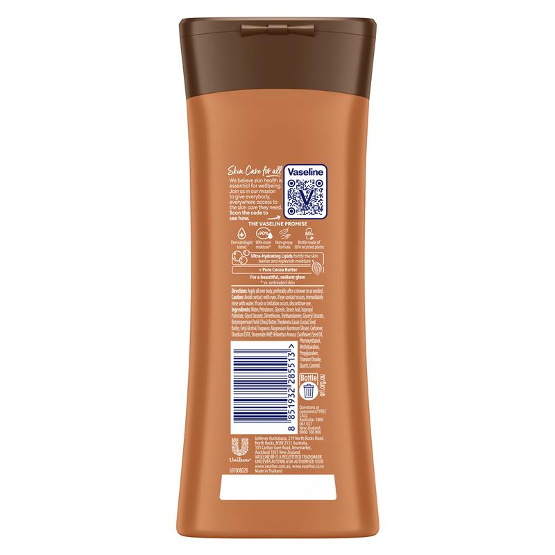 Vaseline Intensive Care Body Lotion Cocoa Glow 225ml - Rich Moisture for Radiant Skin