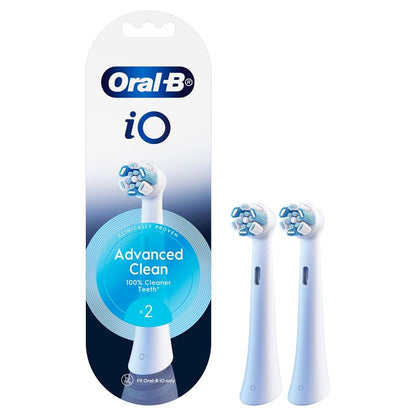 Oral-B Power Toothbrush iO Advanced Clean Refills - White (2 Pack)