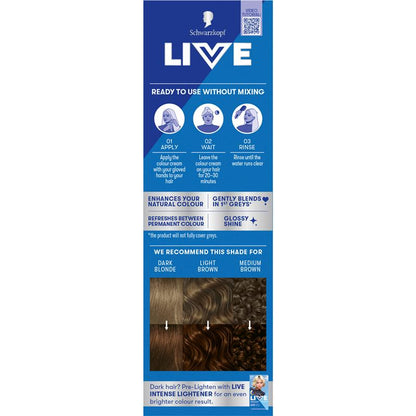 Schwarzkopf LIVE Colour Natural Brown Semi Permanent 75ml
