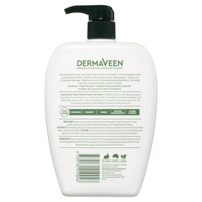DermaVeen Daily Nourish Soap Free Wash 1L