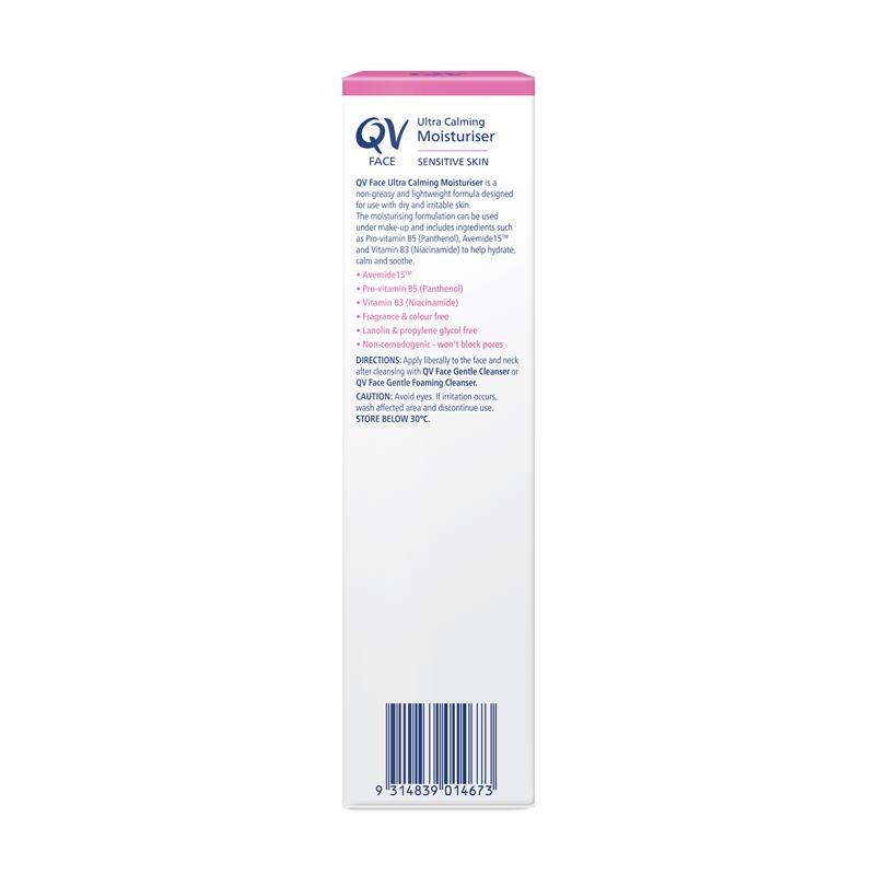 QV Face Ultra Calming Moisturiser - 75g for Sensitive Skin
