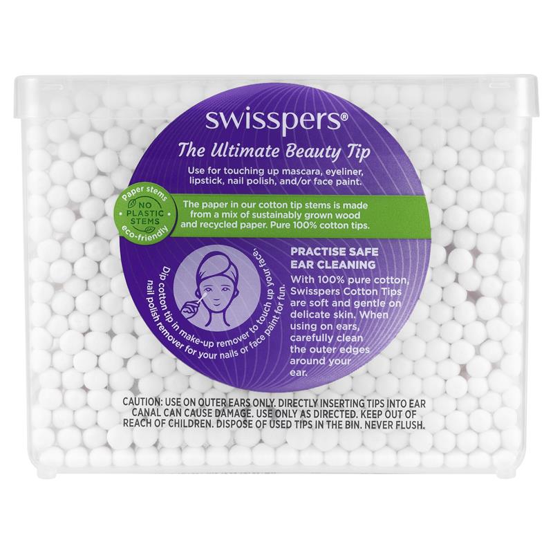 Swisspers Paper Stems Cotton Tips - 400 Pack