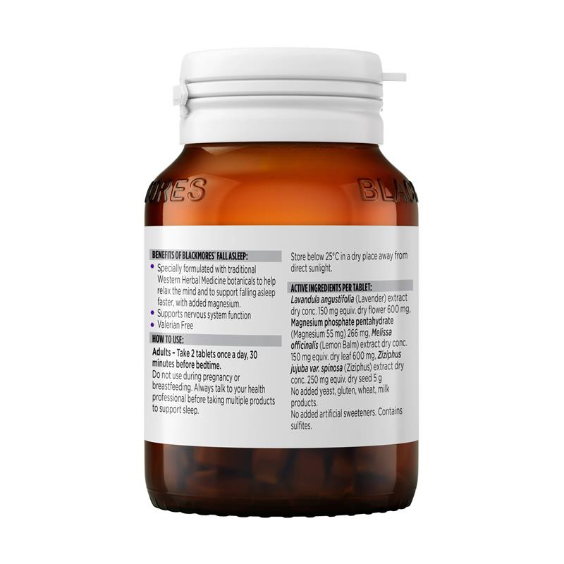 Blackmores Fall Asleep 60 Tablets