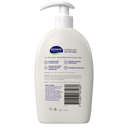 Redwin Sorbolene Daily Moisturiser 550ml