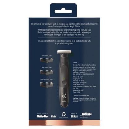 Gillette King C Style Master - Versatile Trimmer for Edging & Trimming
