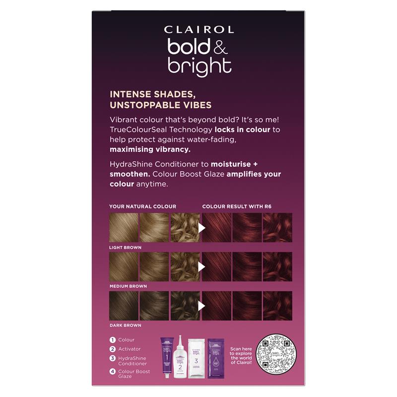 Clairol Bold N Bright Shade R6 Intense Cherry