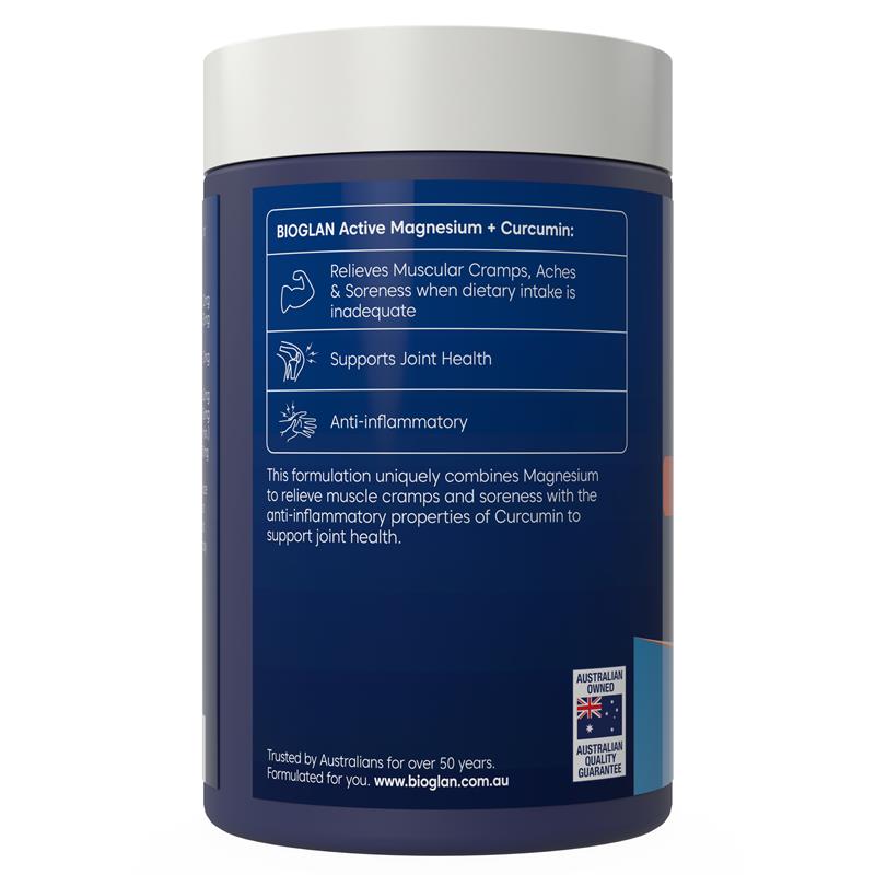 Bioglan Magnesium + Curcumin 120 Tablets