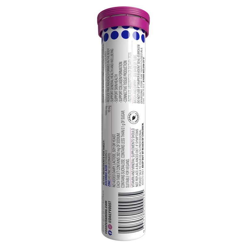 Voost Immunity Blackcurrant Effervescent Tablets 20 Pack