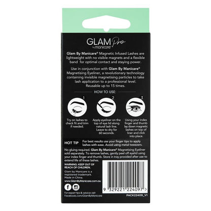 Glam By Manicare Pro Magnetic Infused Jourdan Lashes Length
