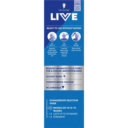 Schwarzkopf LIVE Colour Silver Toner Semi Permanent 75ml