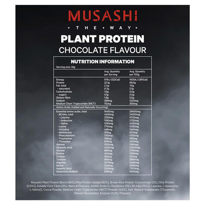 Musashi Plant Protein Chocolate 2kg