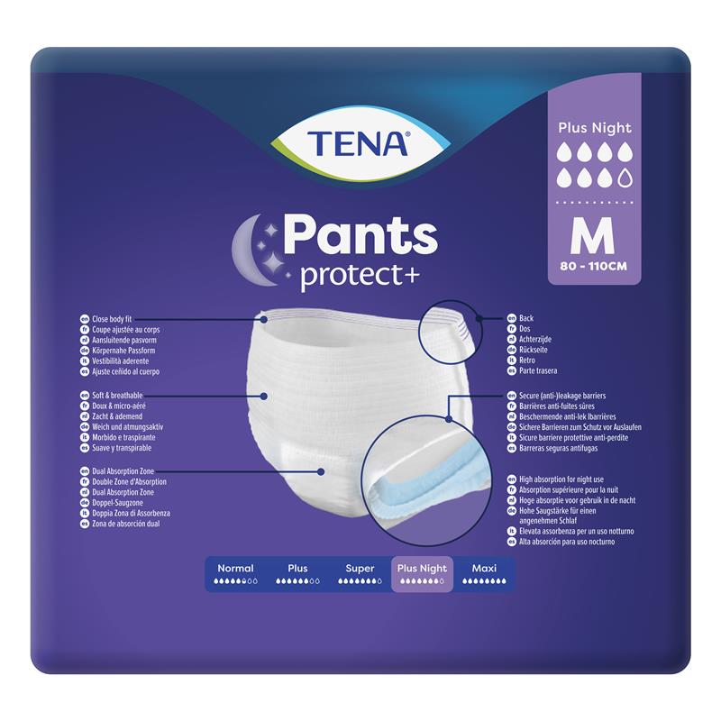 TENA Protect+ Plus Night Incontinence Pants Medium 12-Pants