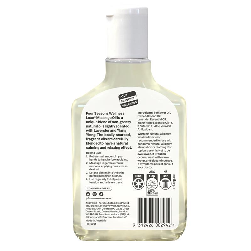 Four Seasons Massage Oil 150ml - Natural Relaxation