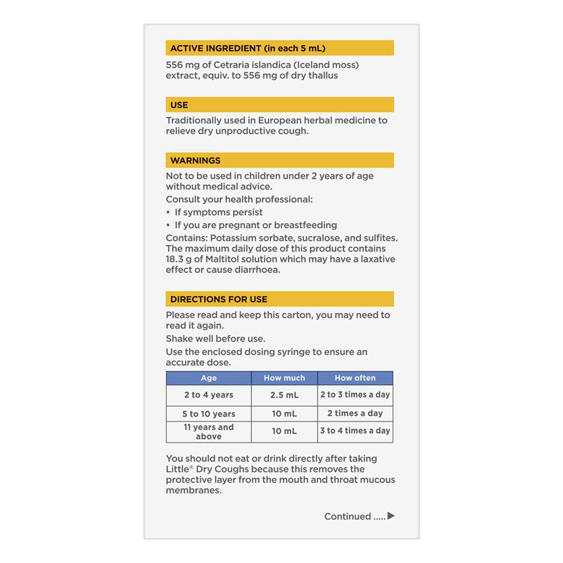 Little Dry Coughs Honey - 200ml