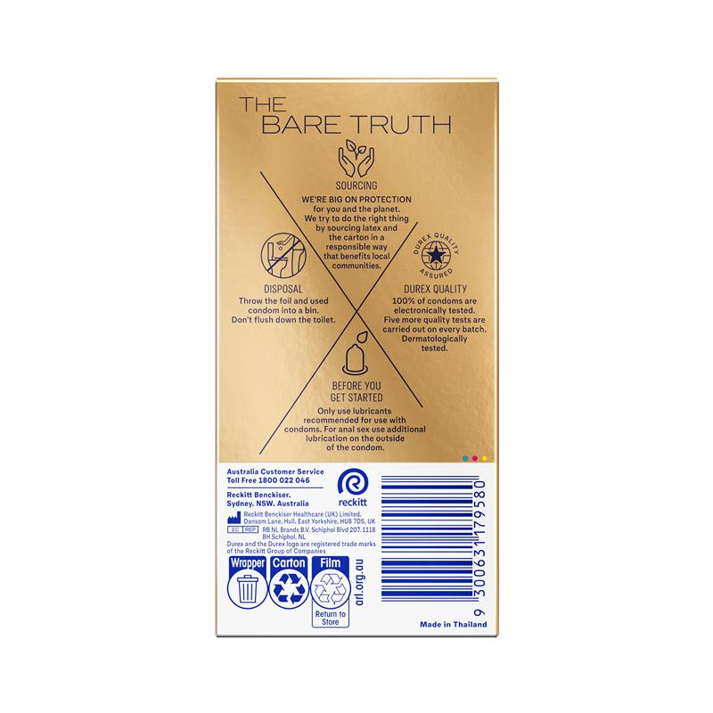 Durex Invisible Wide Fit Condoms - 10 Pack for Enhanced Comfort