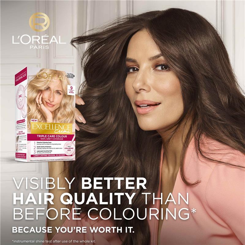 L'Oreal Excellence Creme 9 Light Blonde Hair Colour