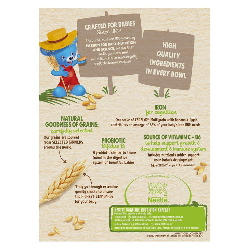 Nestle CERELAC Multigrain with Banana & Apple Baby Cereal Stage 3 - 200g