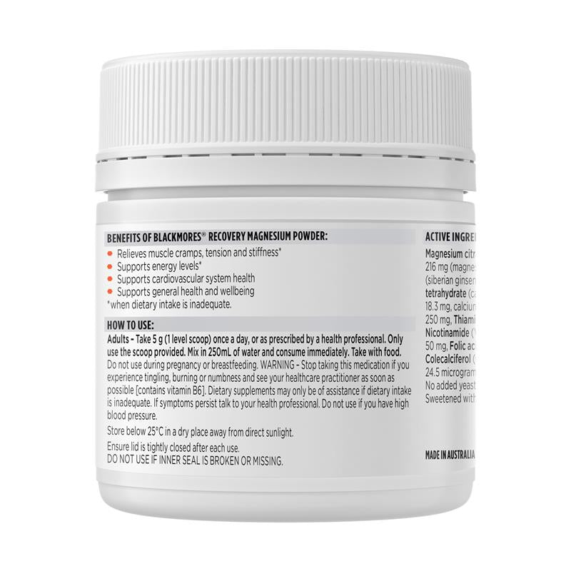 Blackmores Recovery Magnesium Powder 200g