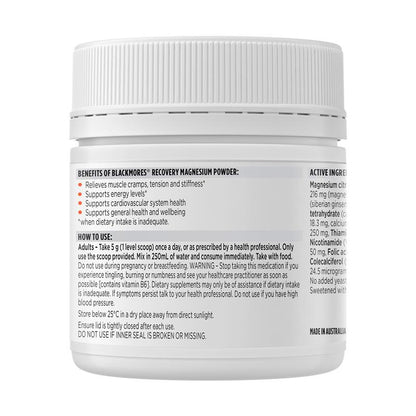 Blackmores Recovery Magnesium Powder 200g