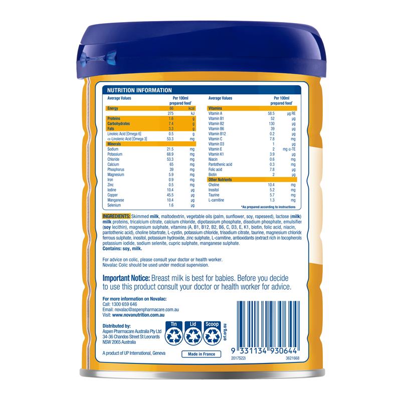 Novalac AC Colic Infant Formula - 800g