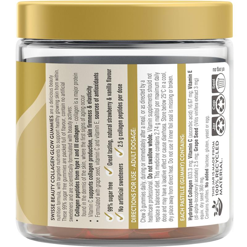 Swisse Beauty Collagen Glow Gummies 45 Pack