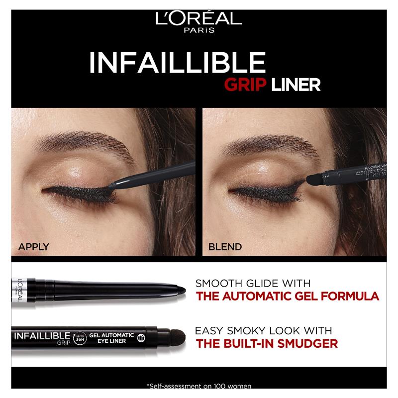 L'Oreal Paris Infallible Grip 36H Gel Automatic Eye Liner Taupe Grey