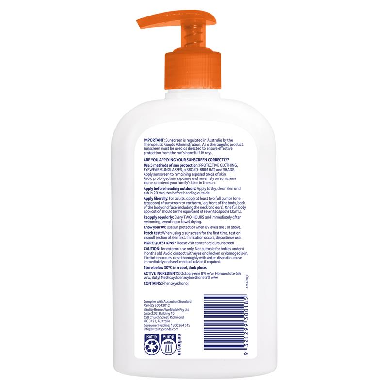 Cancer Council SPF 50+ Everyday Value 500ml
