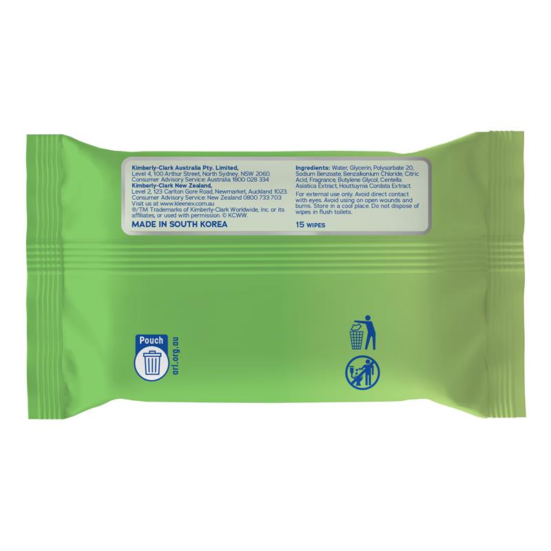 Kleenex Antibacterial Wipes 15 Pack