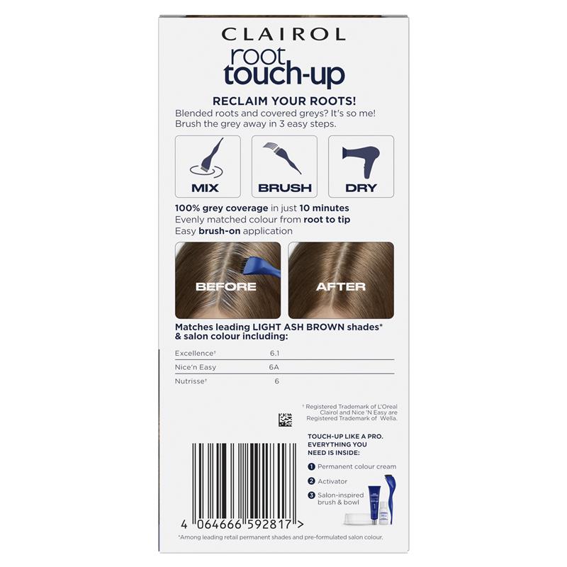 Clairol Root Touch Up Permanent Hair Colour 6A Light Ash Brown