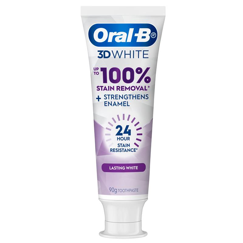 Oral-B 3D White Lasting Enamel Strong Whitening Toothpaste - 90g