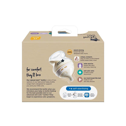 Tommee Tippee Natural Start 150ml PP Bottles - 2 Pack for Easy Transition