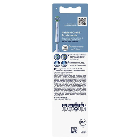 Oral B Power Toothbrush Everyday Clean Refills 2 Pack