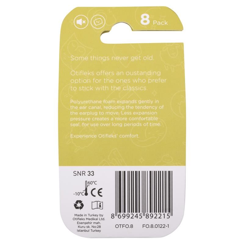 Otifleks Foam Earplugs (8 Pack)