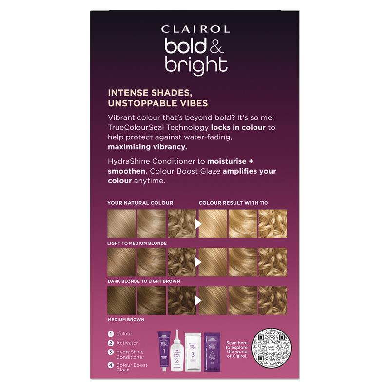 Clairol Bold & Bright Permanent Hair Colour 110 Pina Colada