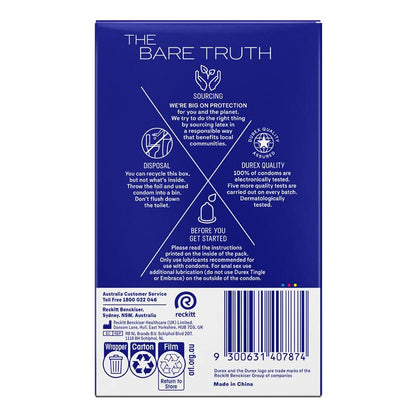 Durex Regular Condoms Original 30 Pack - Reliable Protection & Comfort