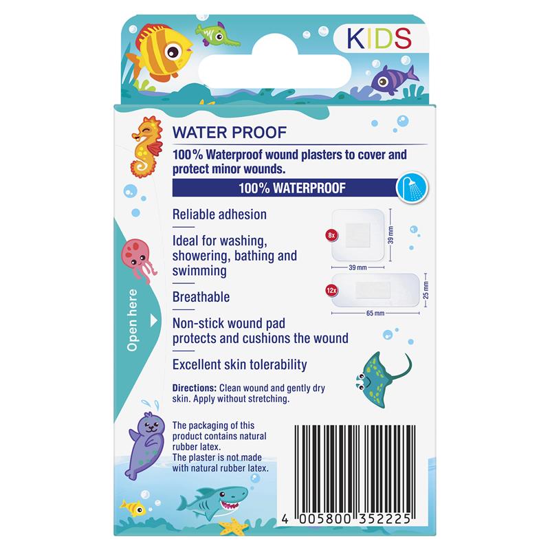 Elastoplast Kids Waterproof Strips - 20 Pack